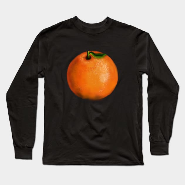 orange Long Sleeve T-Shirt by ArtKsenia